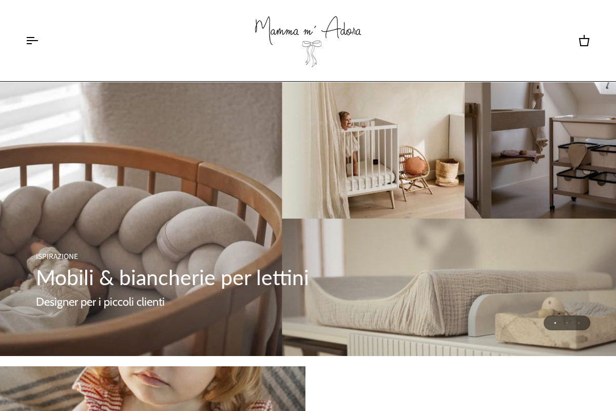 Mamma m'adora homepage screenshot