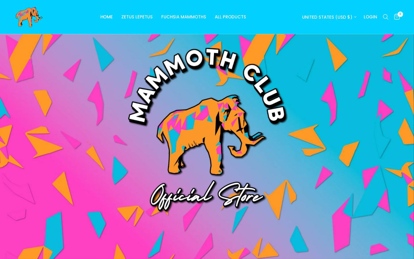 Mammothclub homepage screenshot