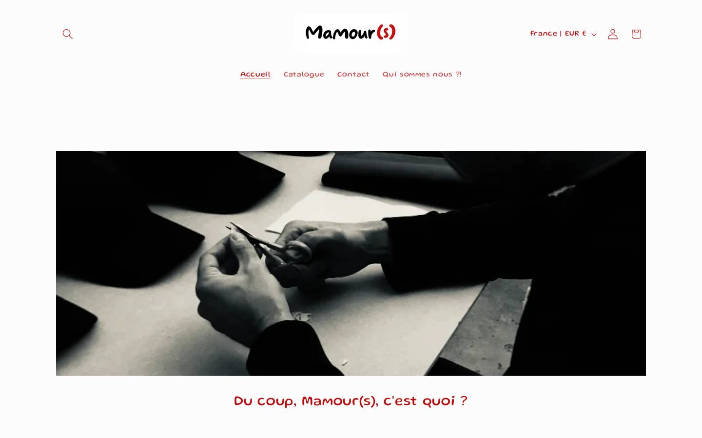 mamours.net homepage screenshot