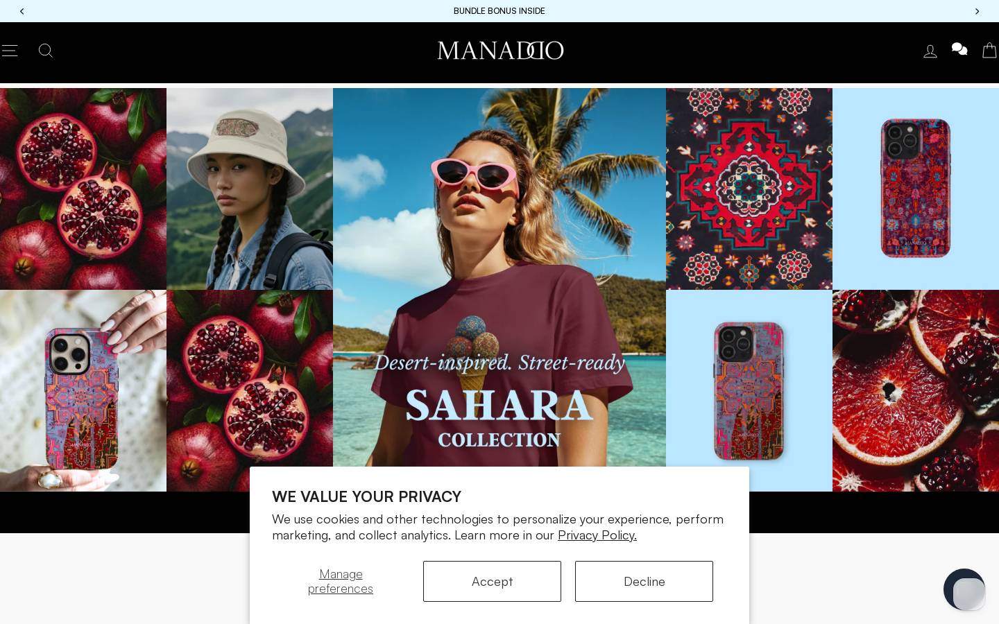 manaddo.com homepage screenshot