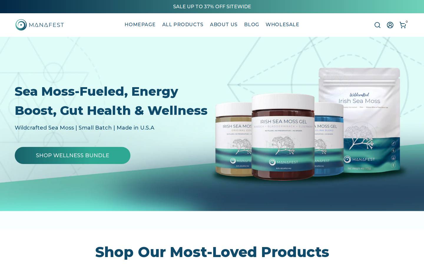 manafesthealth.com homepage screenshot