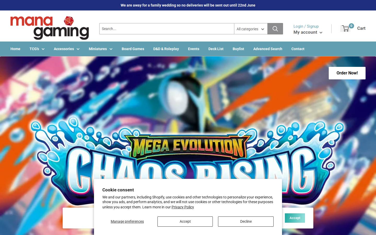 managaming.shop homepage screenshot