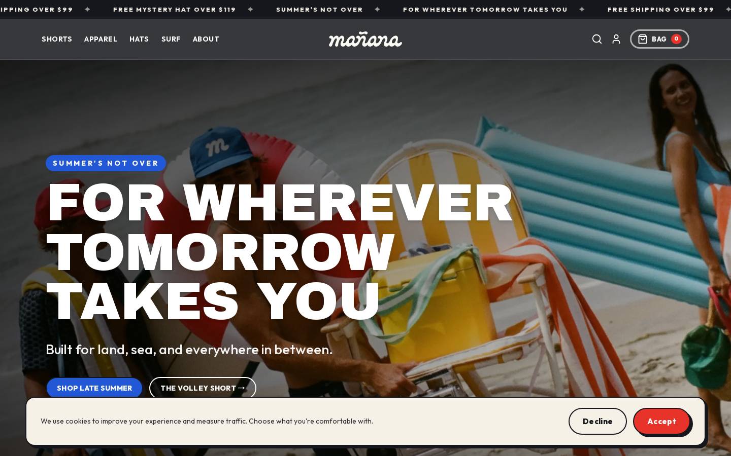 manana.co homepage screenshot