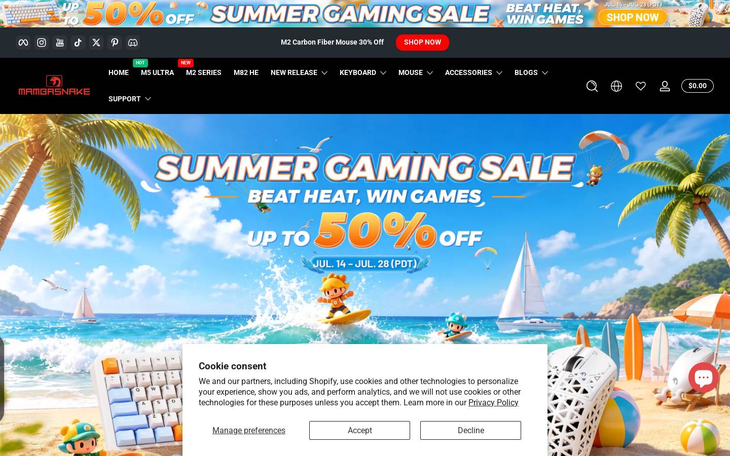 manbasnake.com homepage screenshot