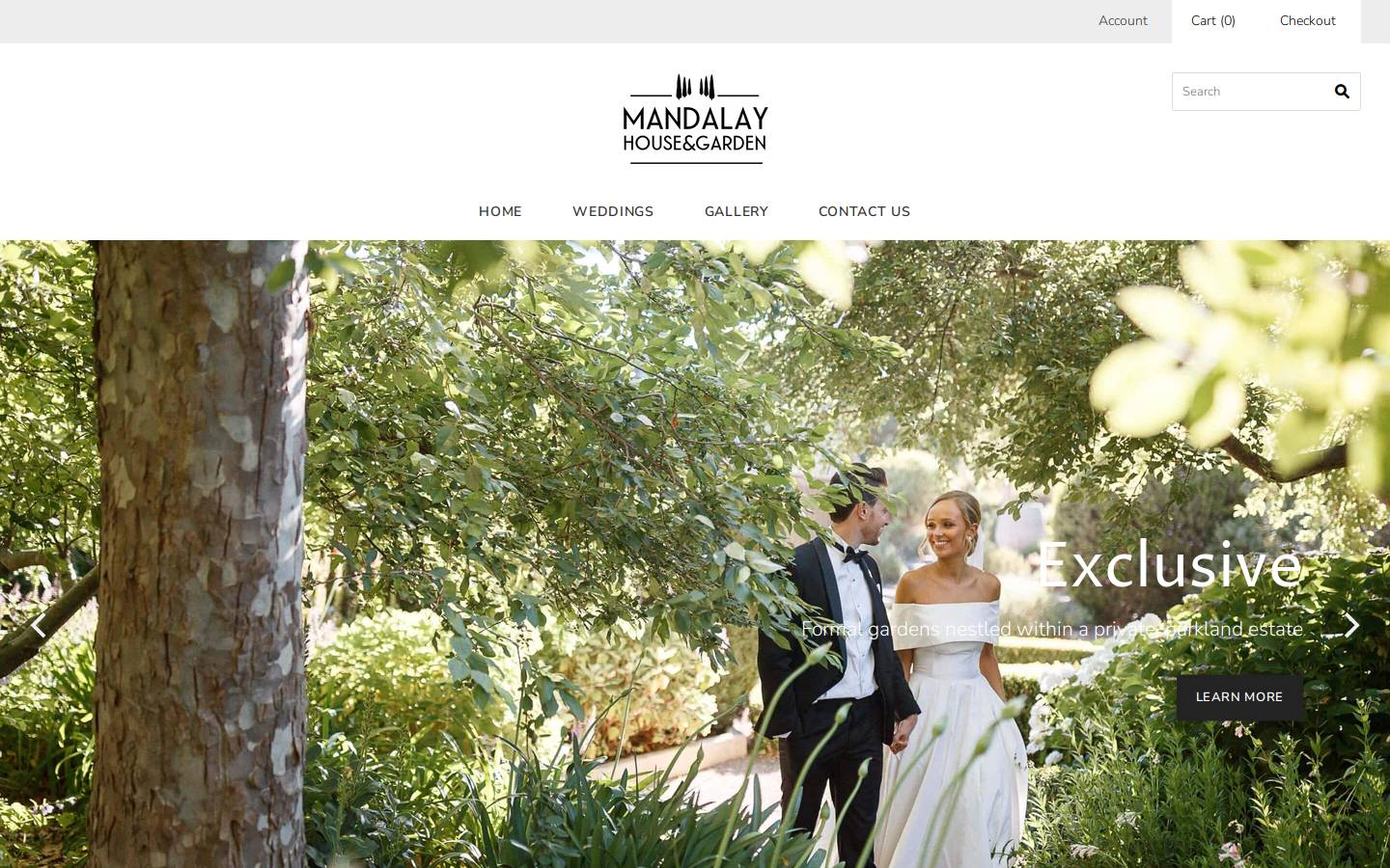 mandalayhouseandgarden.com.au homepage screenshot