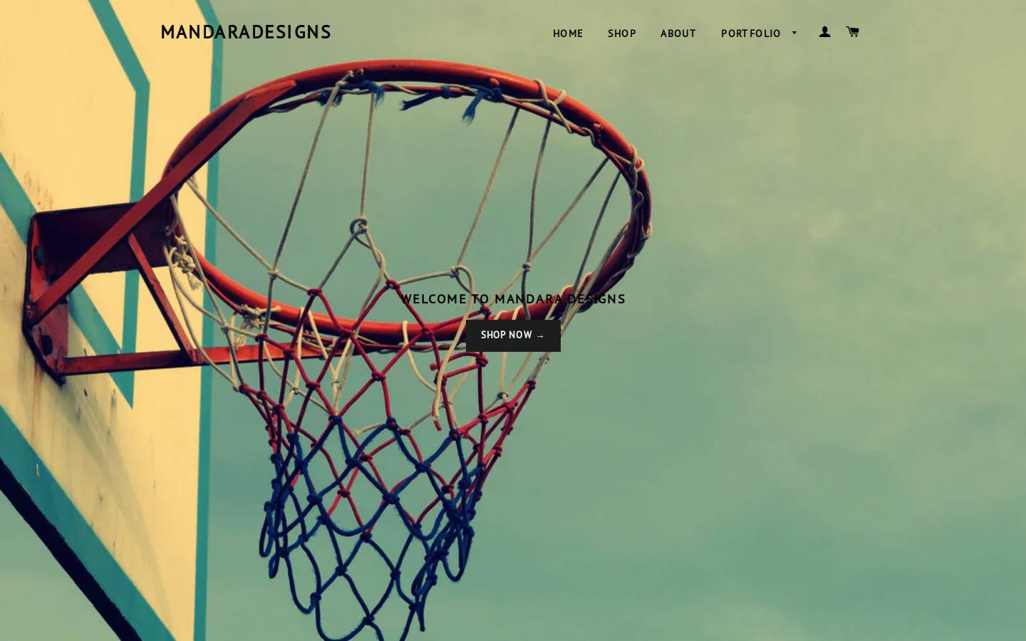 mandaradesigns.com homepage screenshot