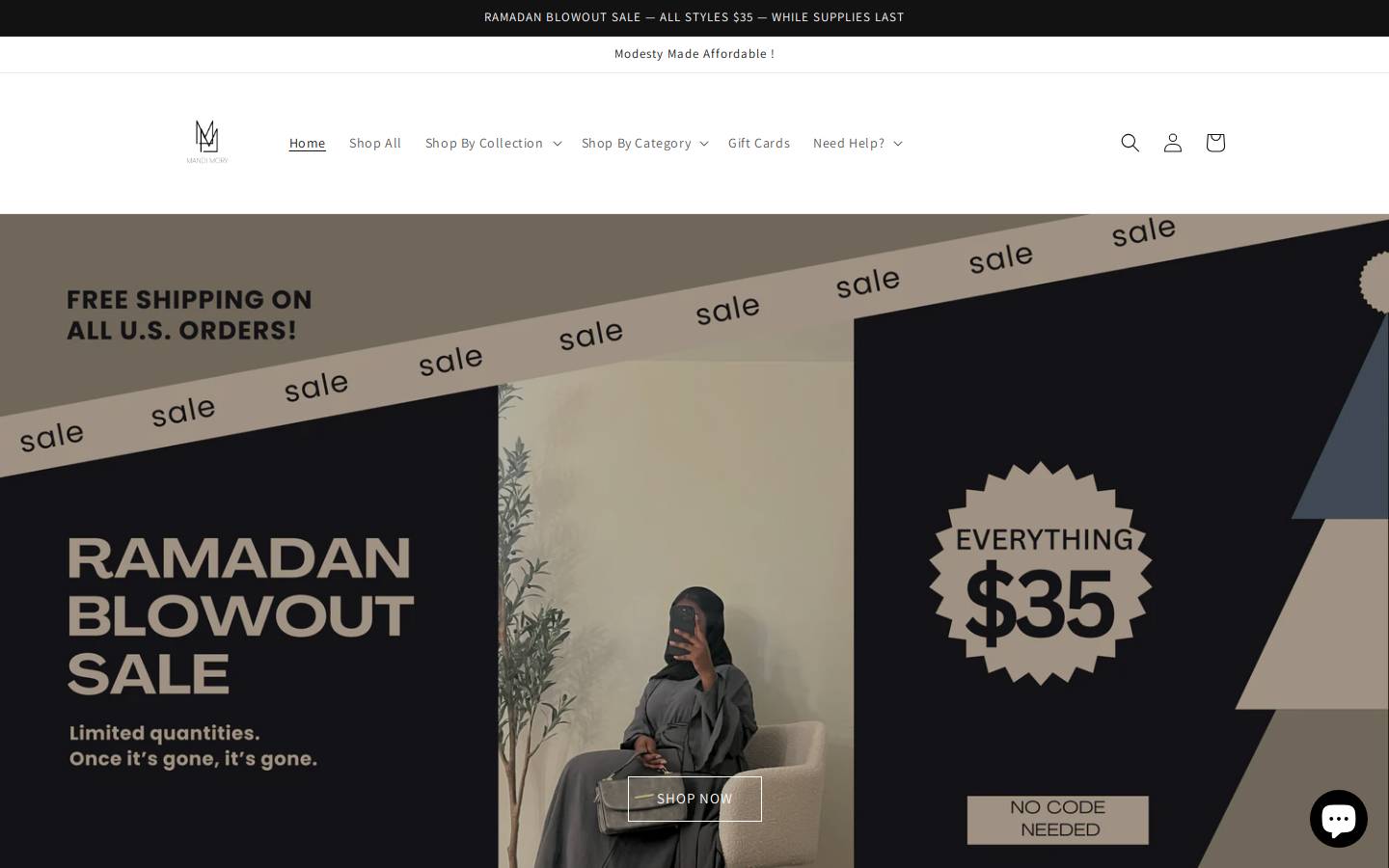 mandimory.com homepage screenshot