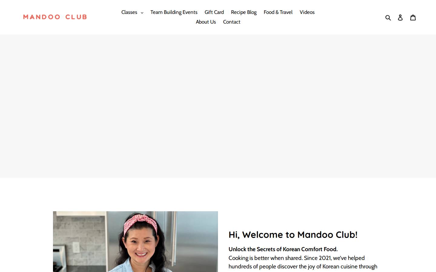 mandoo.club homepage screenshot