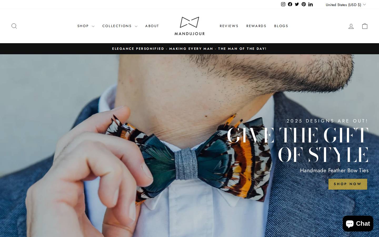 mandujour.com homepage screenshot