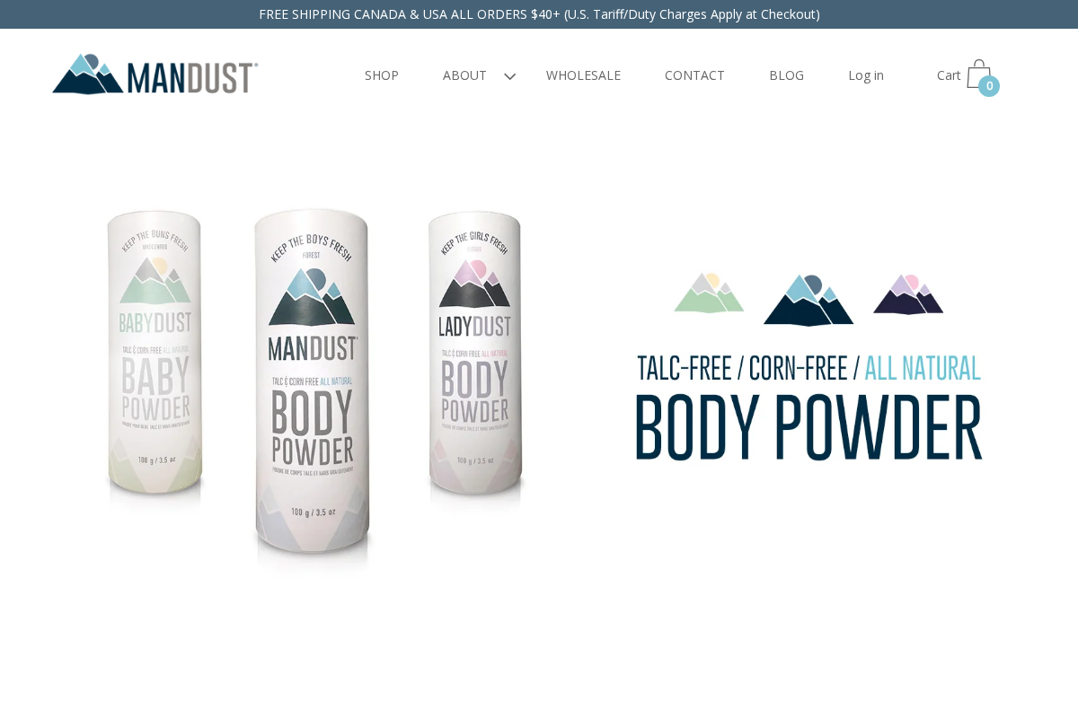mandust.ca homepage screenshot