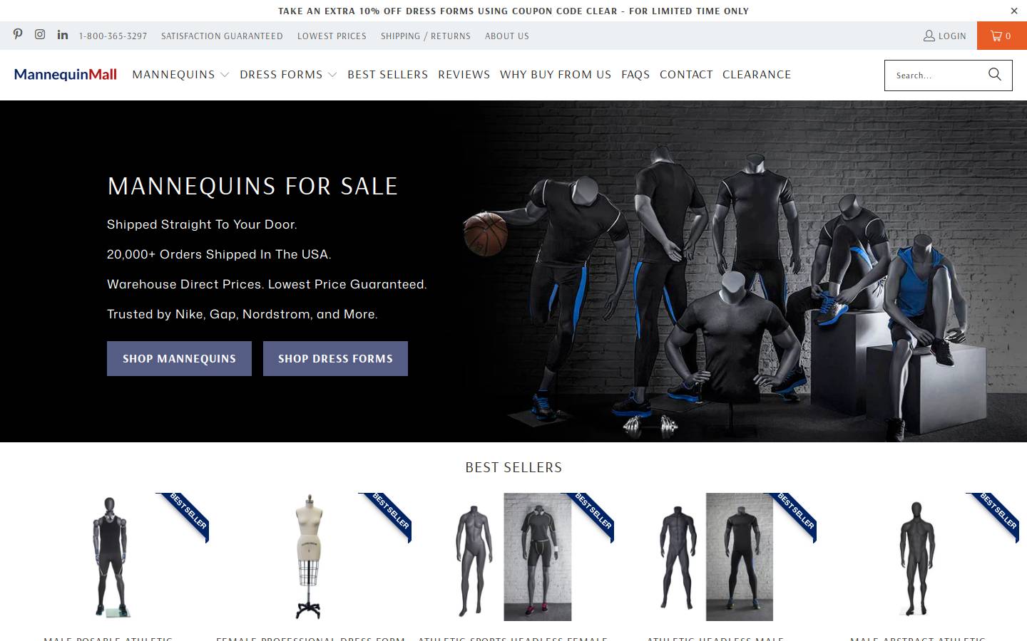 manequinmadness.com homepage screenshot