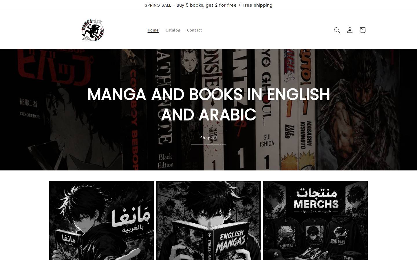 mangaarabic.ma homepage screenshot