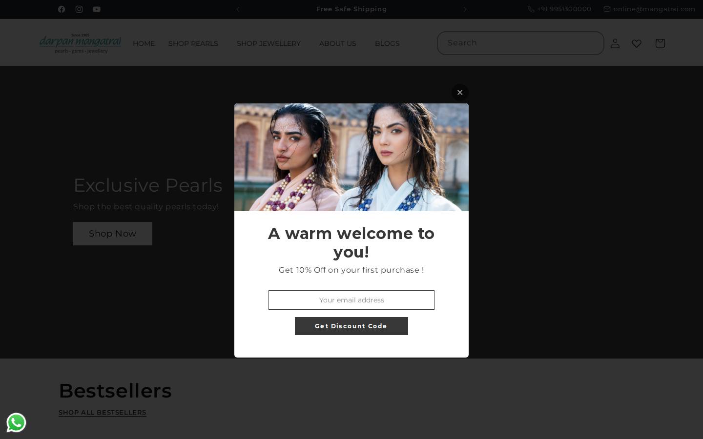 mangatraipearl.com homepage screenshot