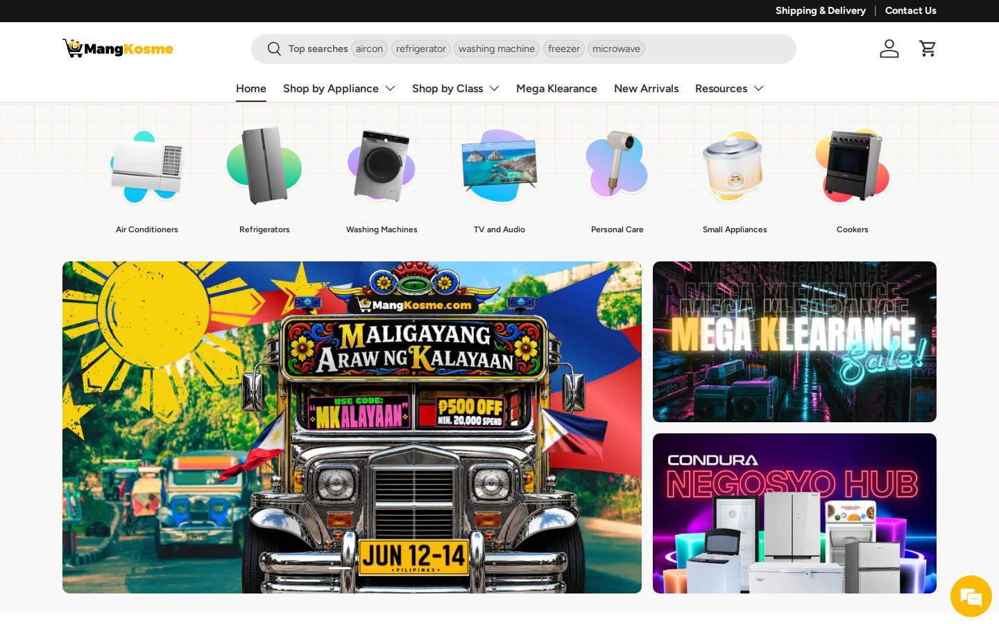 mangkosme.com homepage screenshot