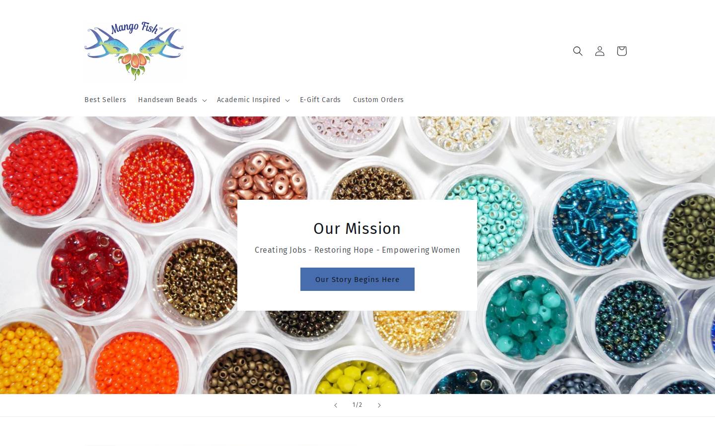 mangofishinc.com homepage screenshot