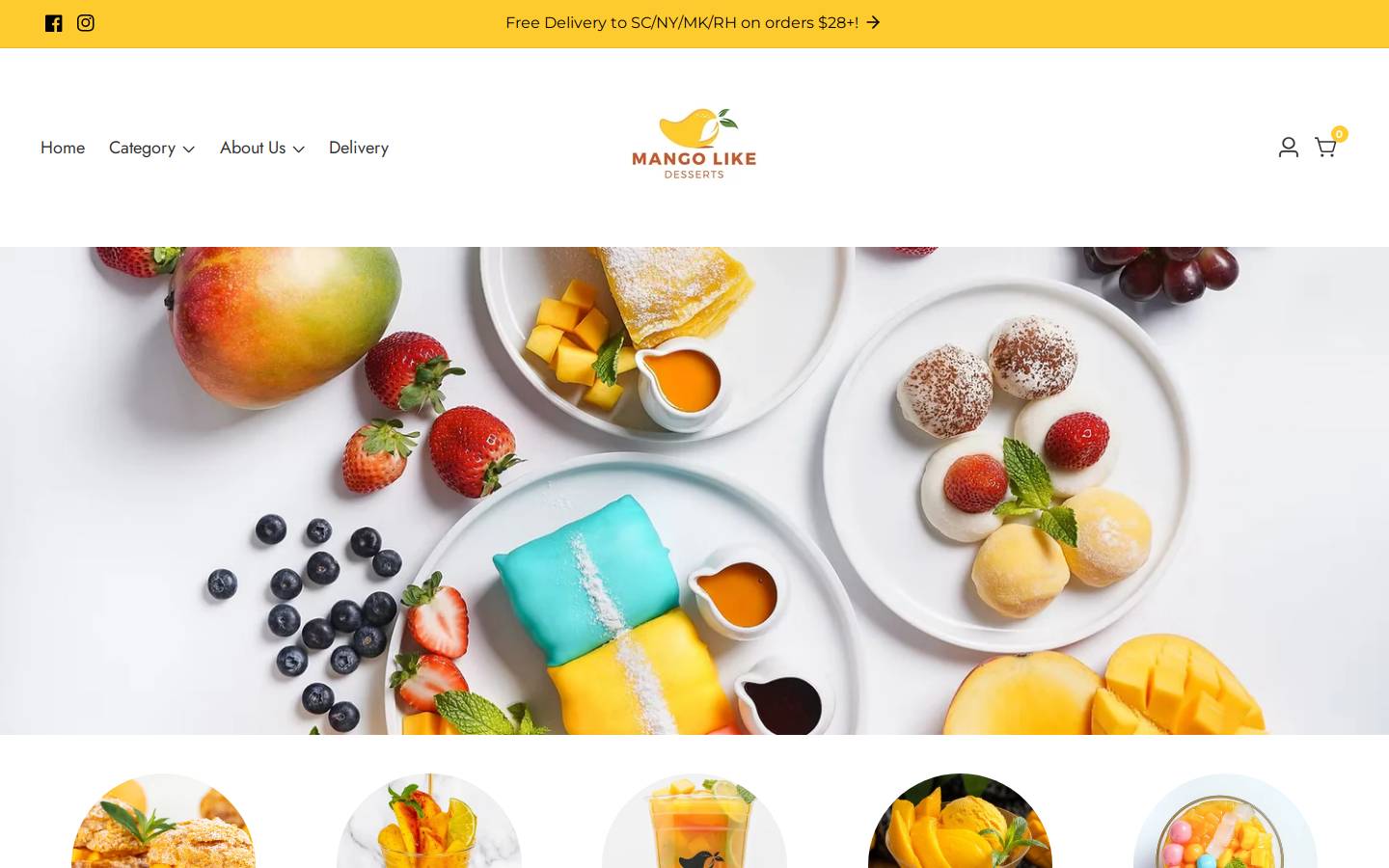 mangolikedesserts.ca homepage screenshot
