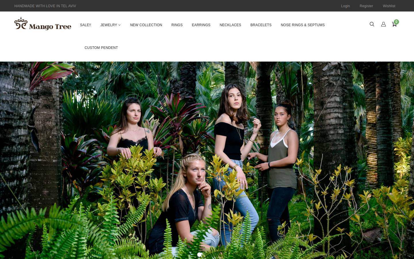 Mangotreeshop homepage screenshot