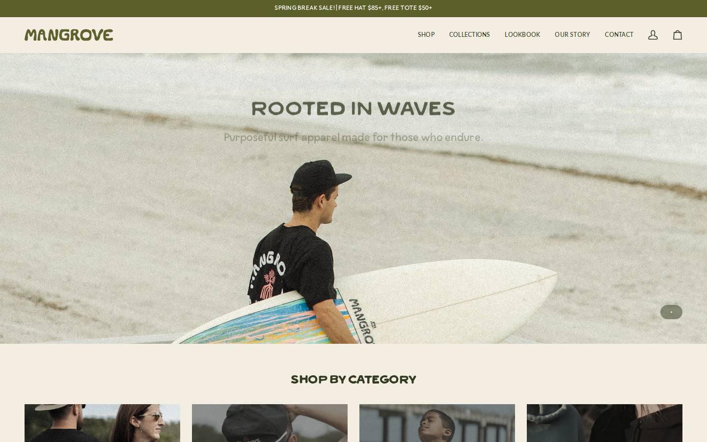 mangrove.surf homepage screenshot