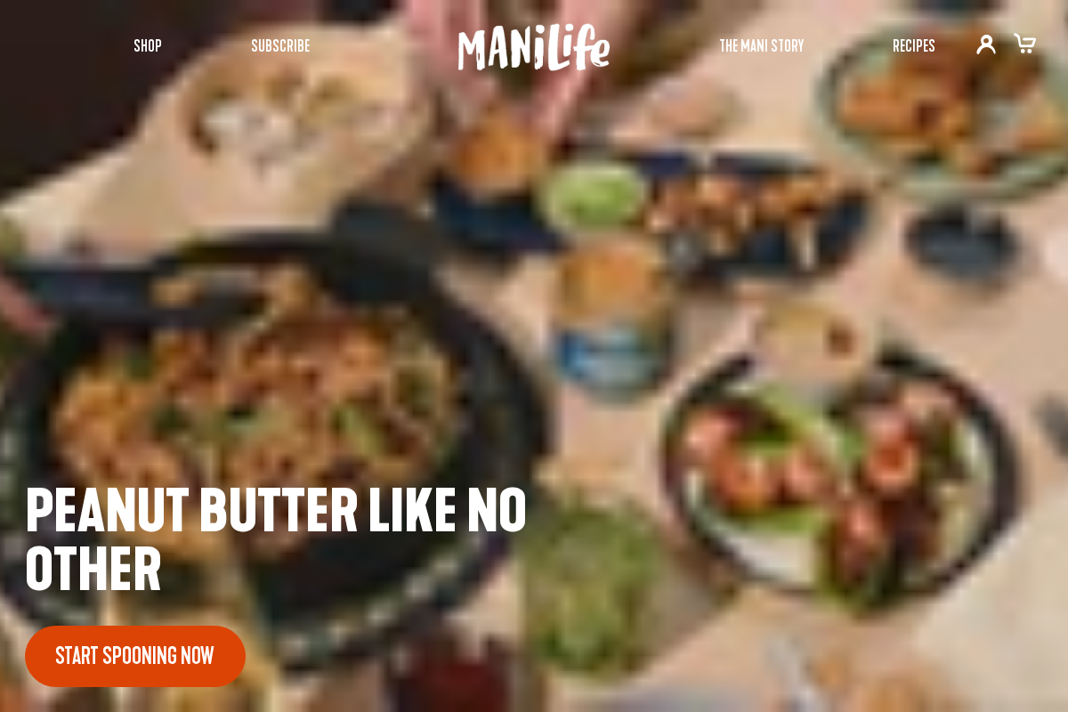 ManíLife homepage screenshot