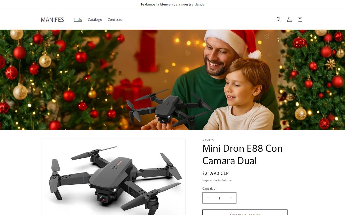 manifesstore.com homepage screenshot
