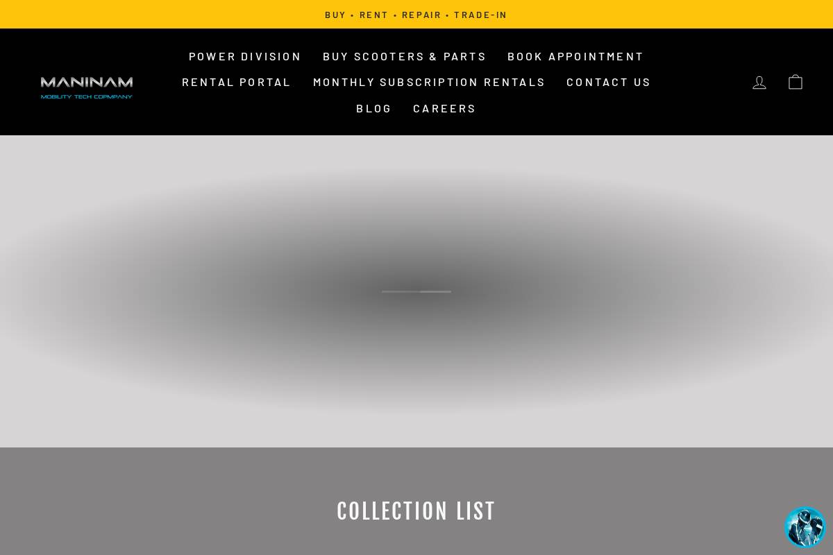 maninam-motor.com homepage screenshot