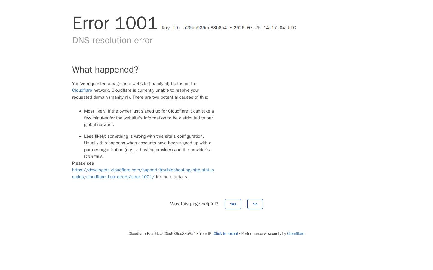 manity.nl homepage screenshot