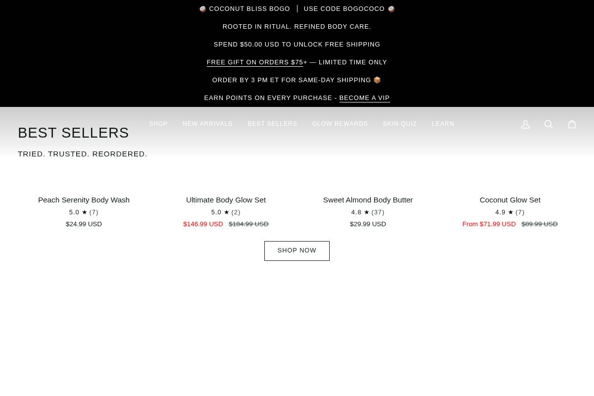 manjeriskincare.com homepage screenshot