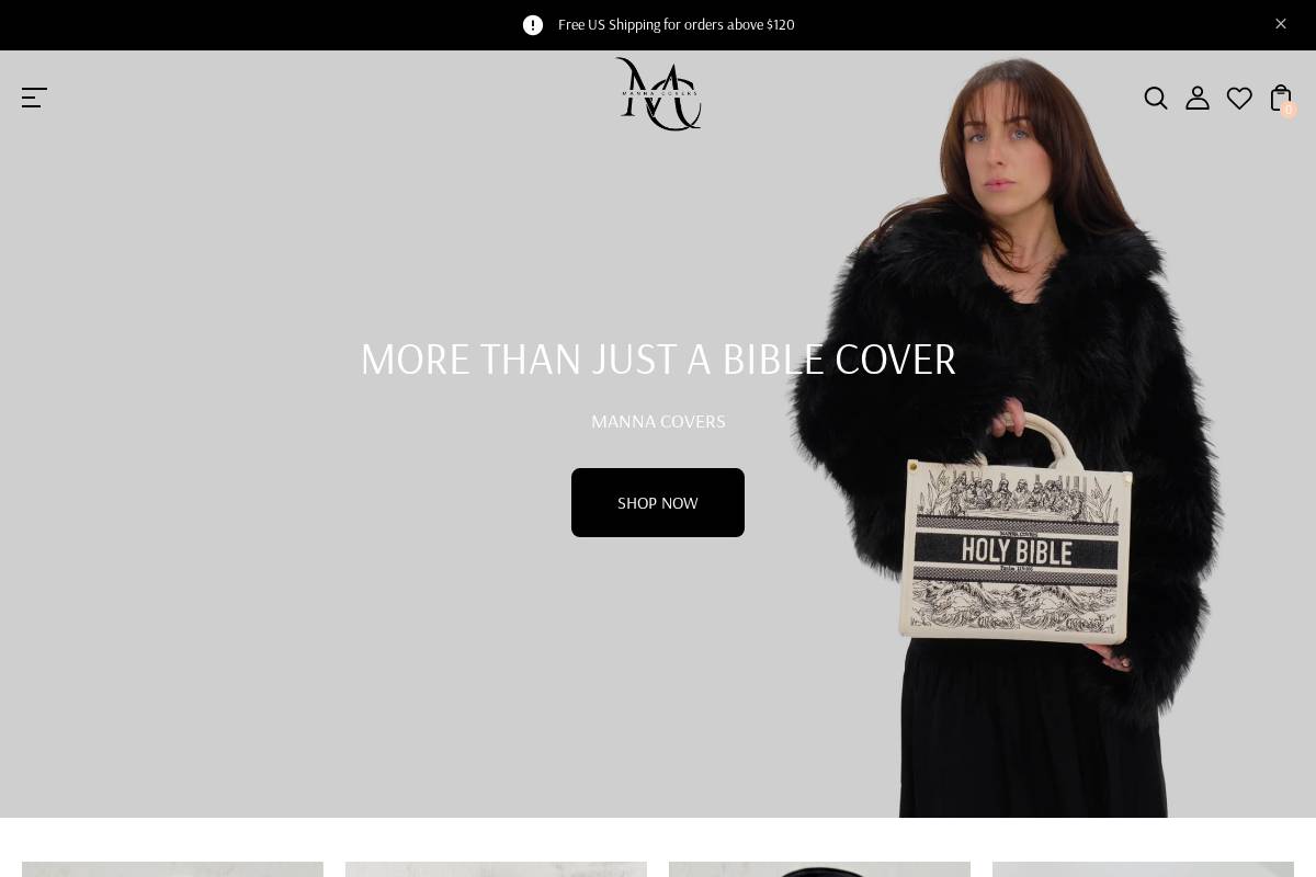 mannacovers.com homepage screenshot