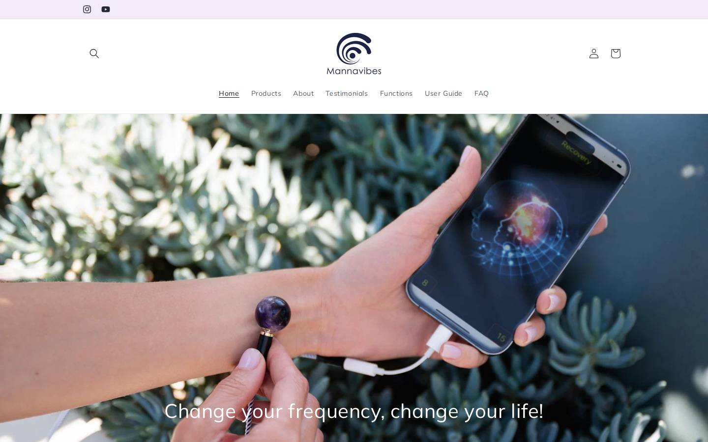 mannavibes.com homepage screenshot