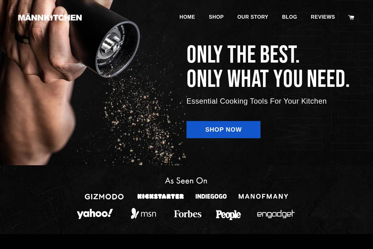 mannkitchen.co.uk homepage screenshot