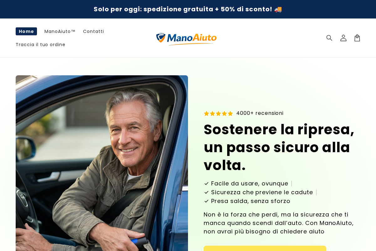 manoaiuto.com homepage screenshot