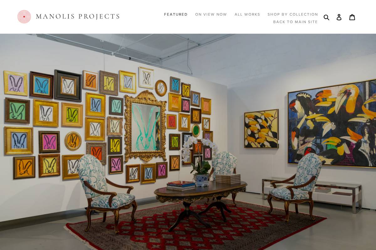 Manolis Projects Shop homepage screenshot