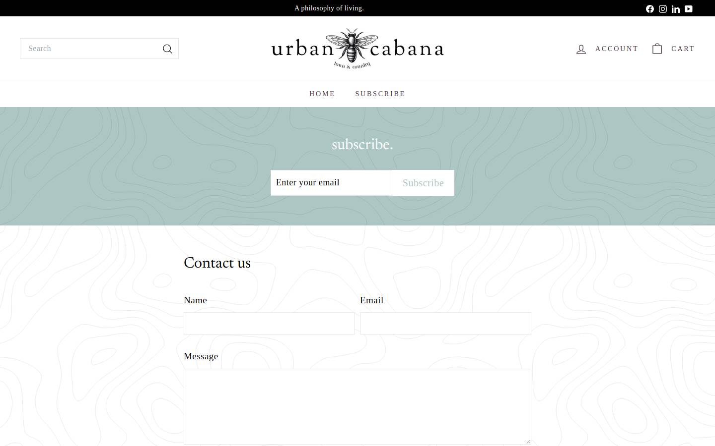 manorandvintage.com homepage screenshot
