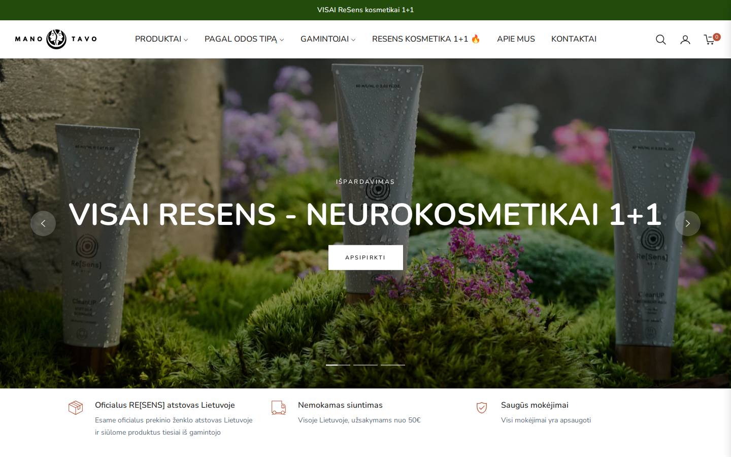 manotavo.com homepage screenshot