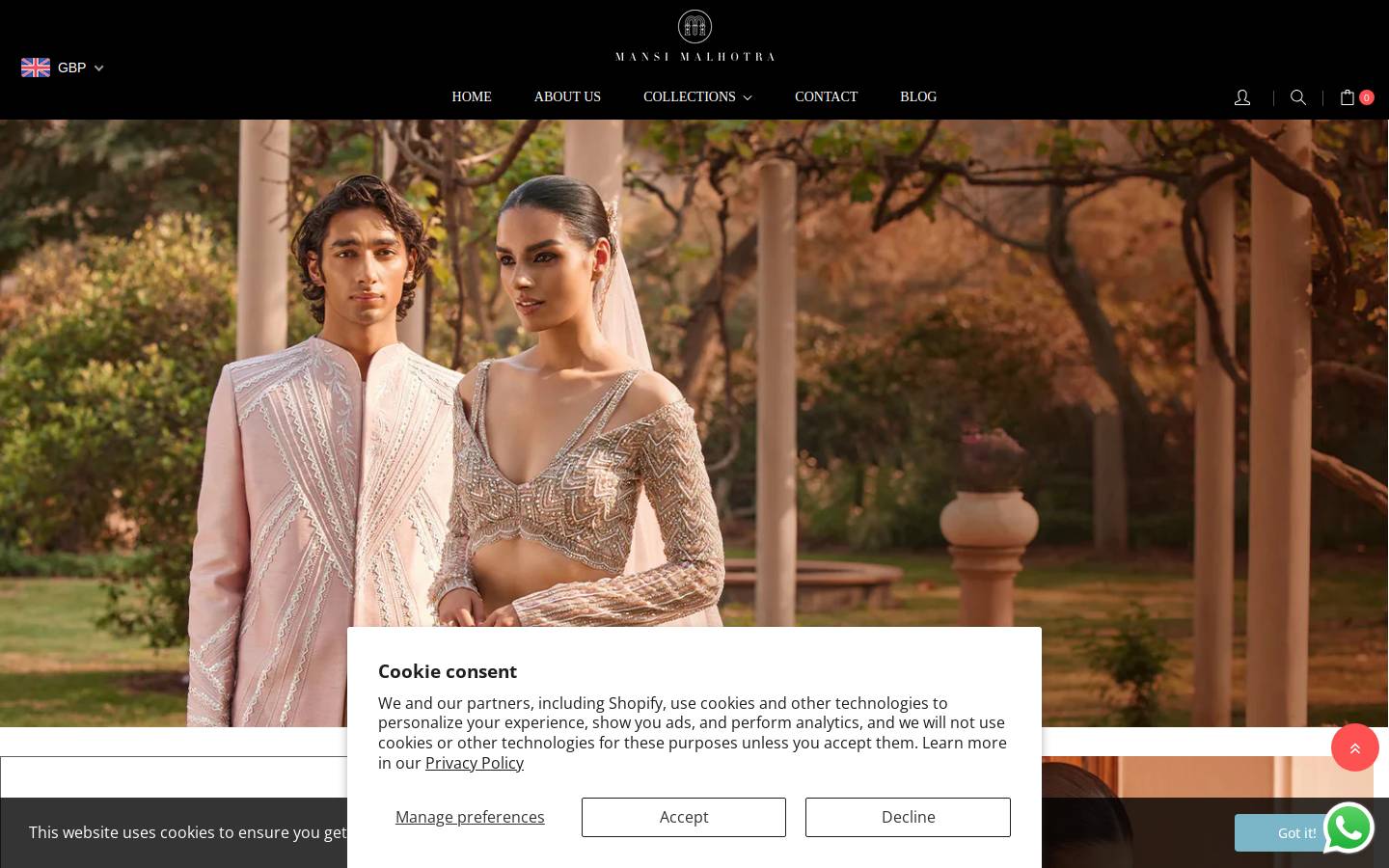 mansimalhotra.com homepage screenshot