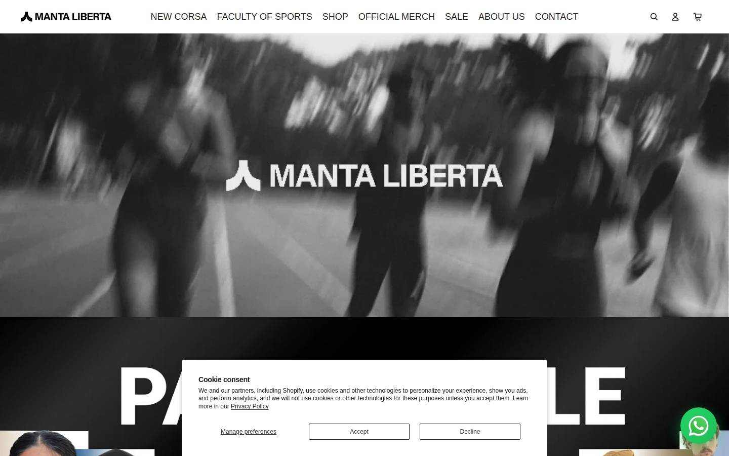 mantaforliberta.com homepage screenshot