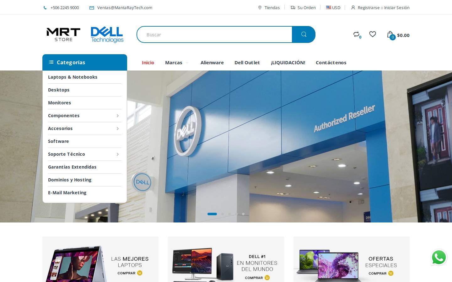 mantaraytech.com homepage screenshot