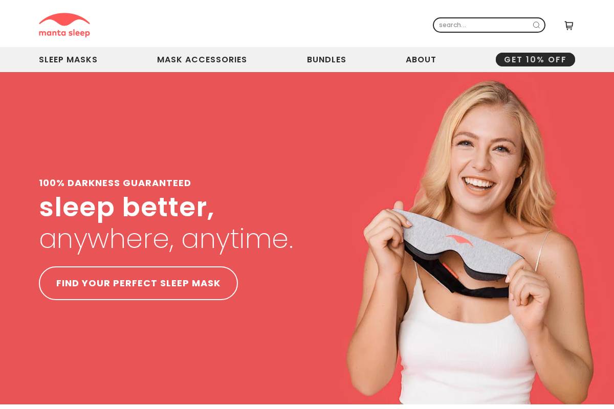 mantasleep.de homepage screenshot