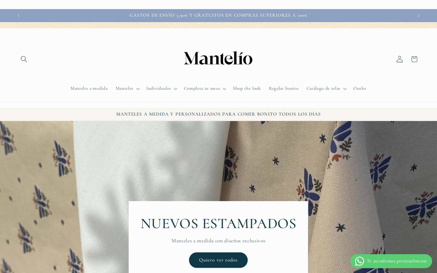 mantelio.com homepage screenshot