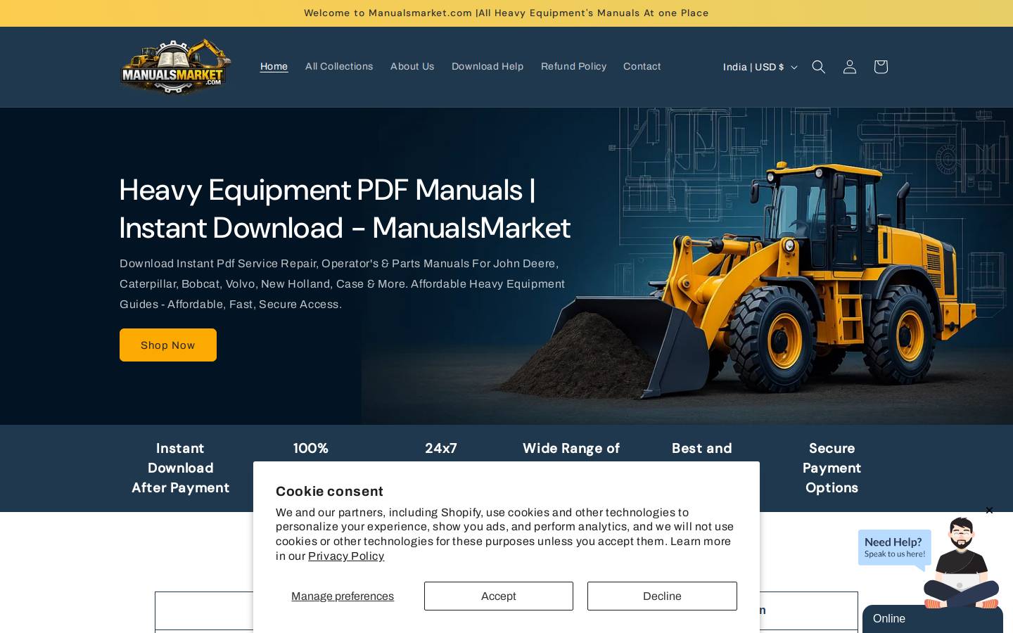 Manualsmarket homepage screenshot