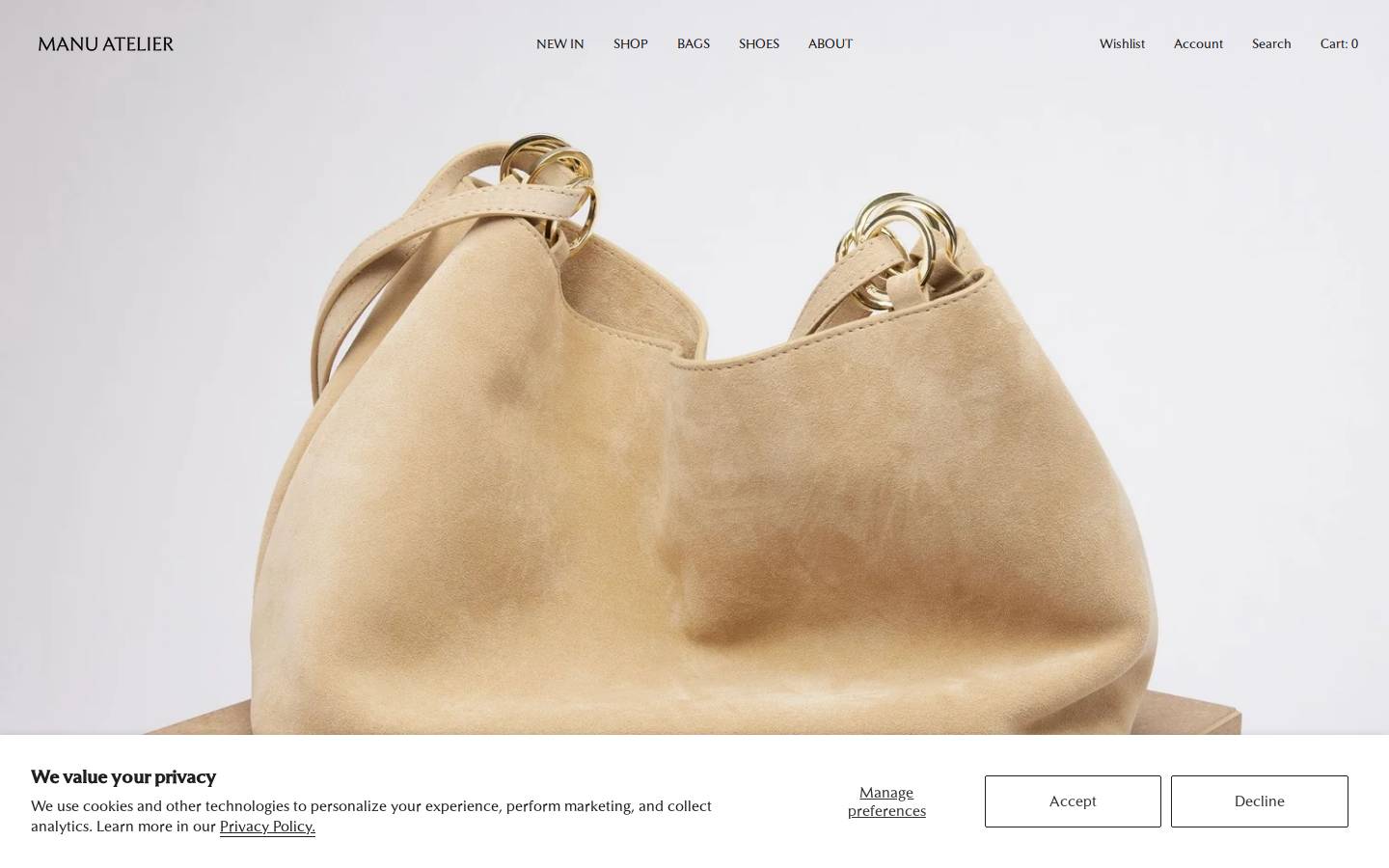 Manuatelier homepage screenshot