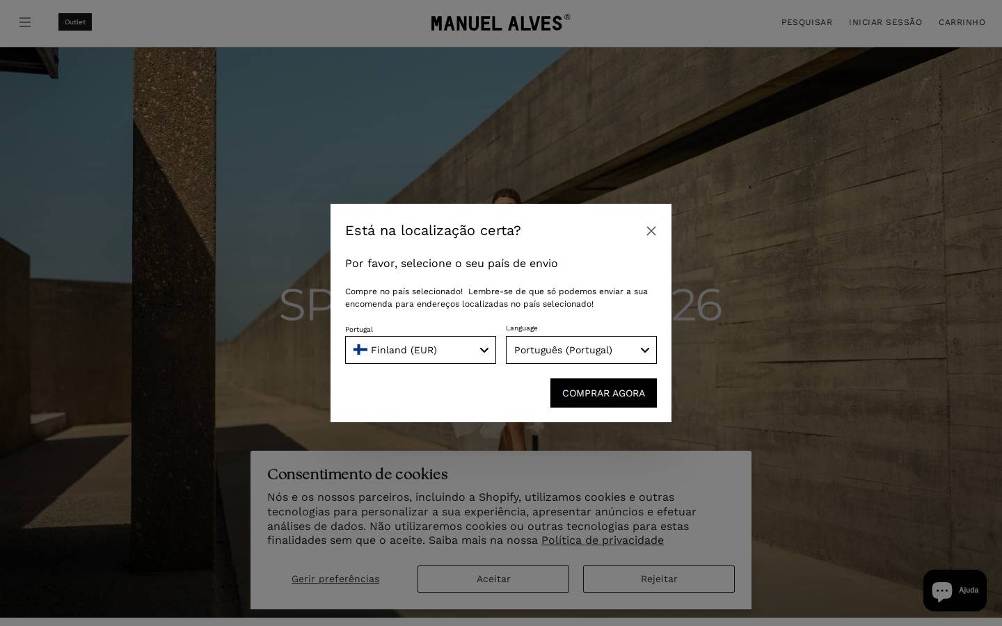 Manuel Alves Shoes homepage screenshot