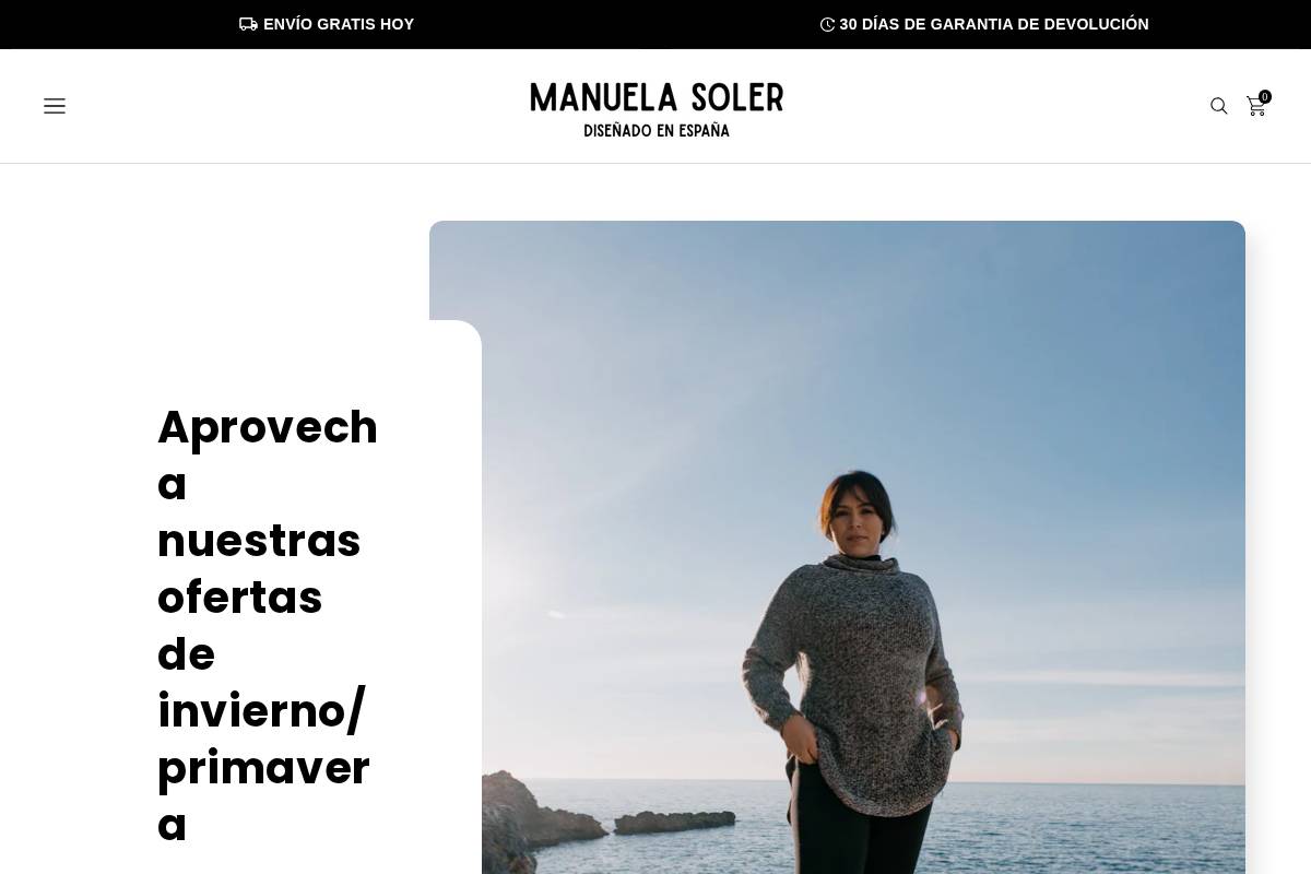 Manuelasoler homepage screenshot