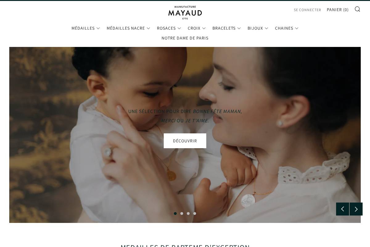 manufacturemayaud.fr homepage screenshot