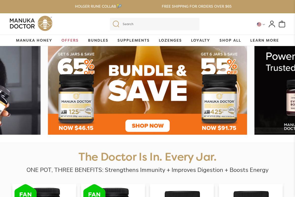 manukadoctor.com homepage screenshot
