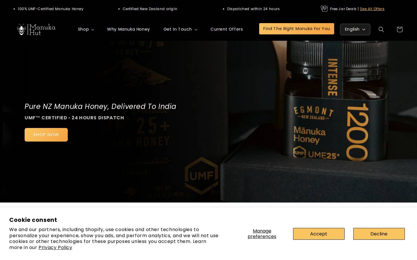manukahut.in homepage screenshot