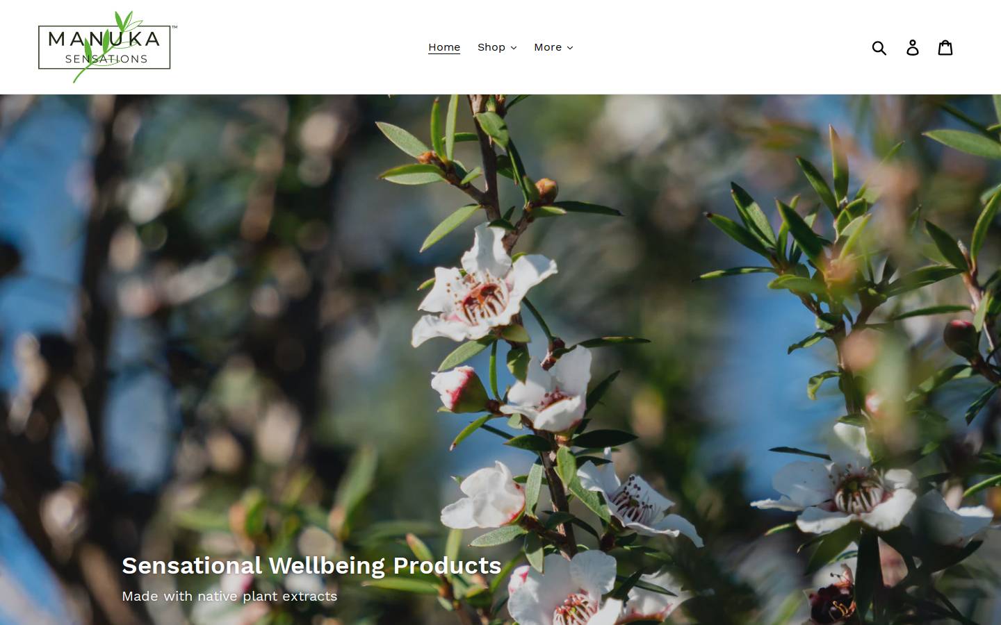 manukasensations.nz homepage screenshot