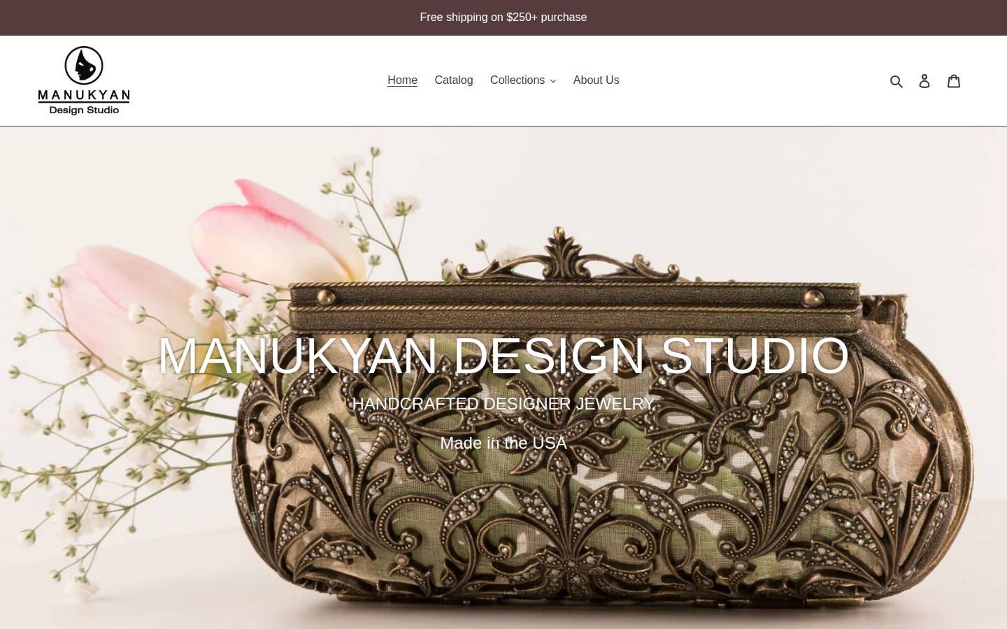 manukyandesignstudio.com homepage screenshot