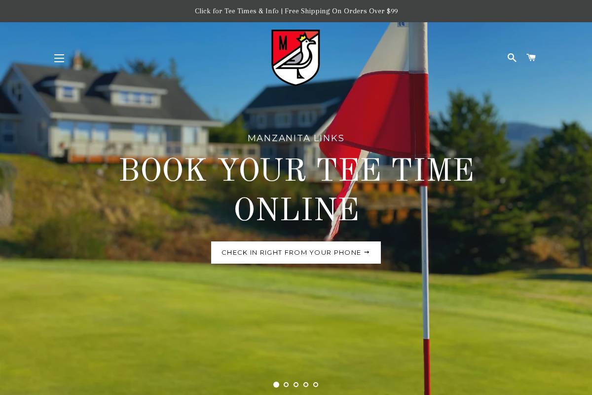 manzanitalinks.com homepage screenshot