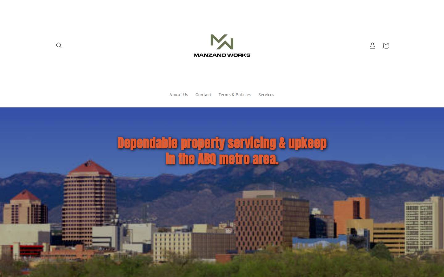 manzanoworks.com homepage screenshot